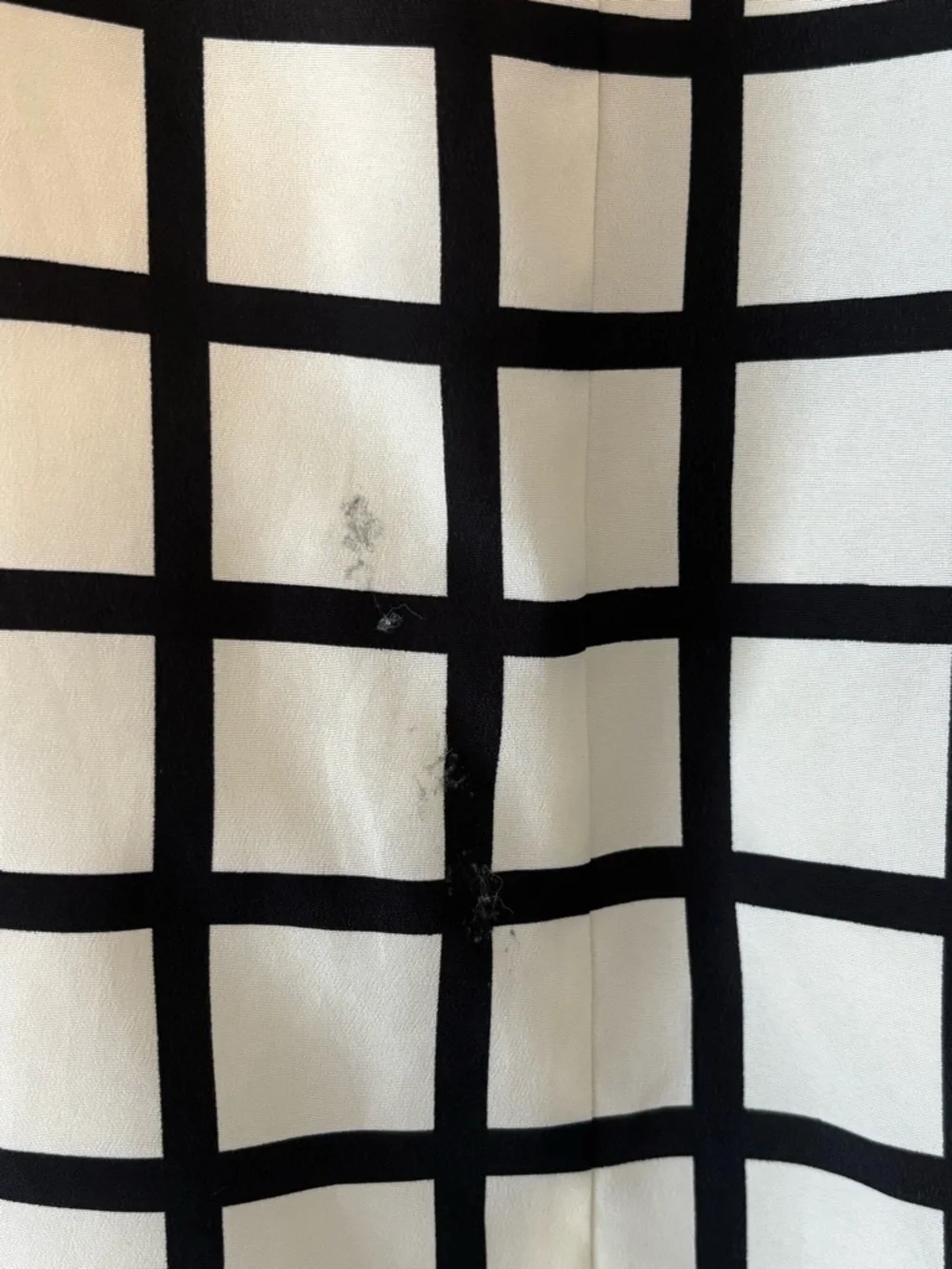 J Crew Black Off White Retro Plaid Printed Shift Dress Size 2 - Picture 6 of 8